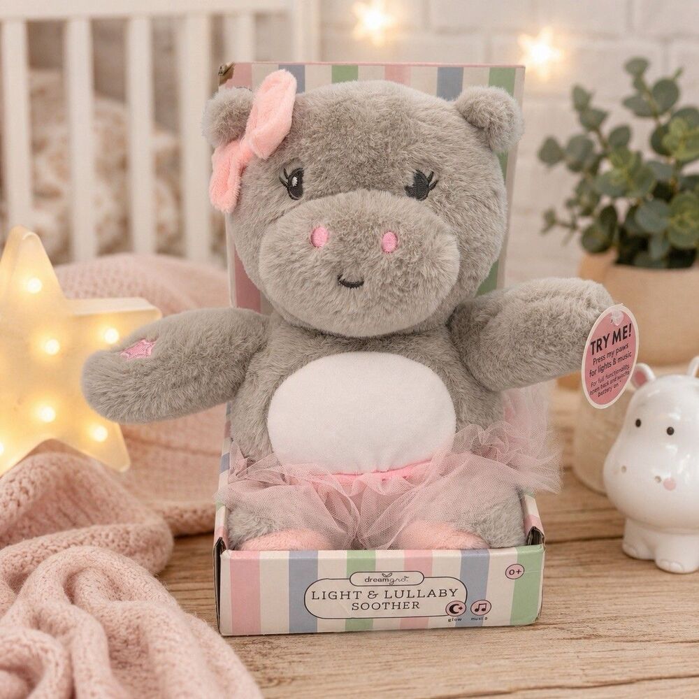 Dreamgro Hippo Light & Lullaby Soother Baby Plush Glow Music Color Change Tested